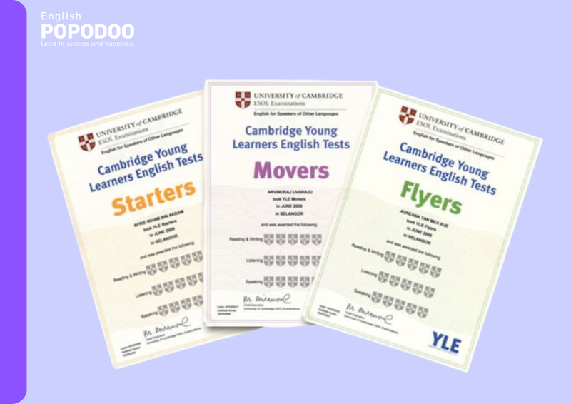 Các loại chứng chỉ Cambridge dành cho học sinh tiểu học